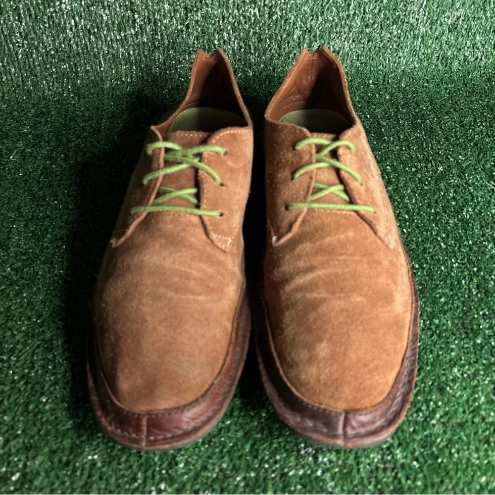 Ocean Minded Mens 9.5 Brown Hemp Suede Hobo Low Top Chukka Beach Shoes